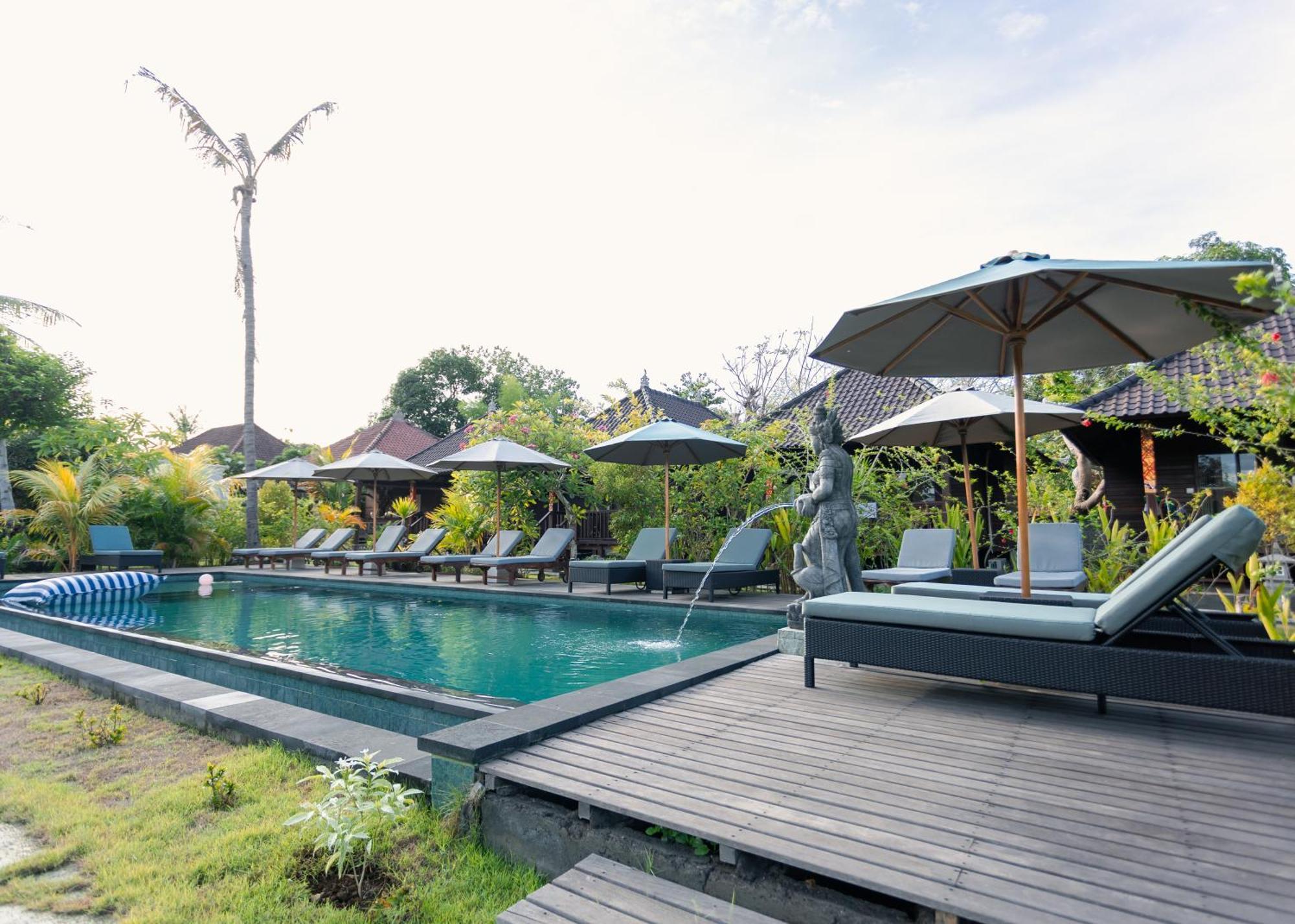 Sunset Star Huts Hotel Lembongan Buitenkant foto
